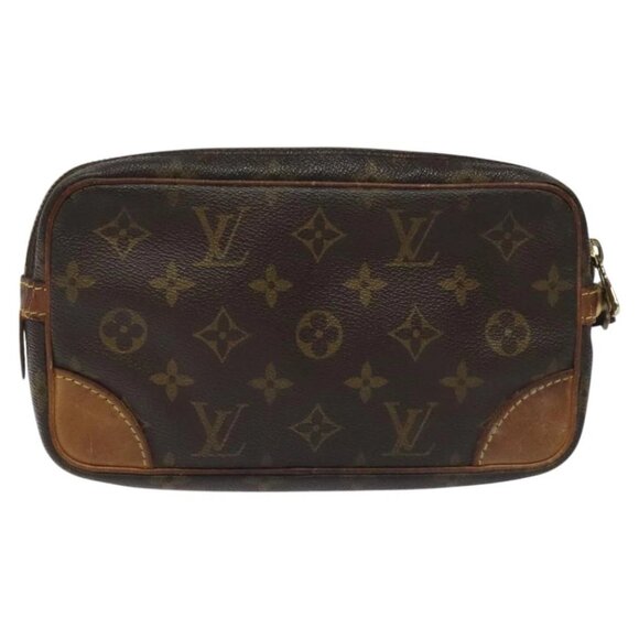 LOUIS VUITTON Monogram Marly Dragonne PM Clutch Bag M51827 LV Auth th5701 - Picture 3 of 15